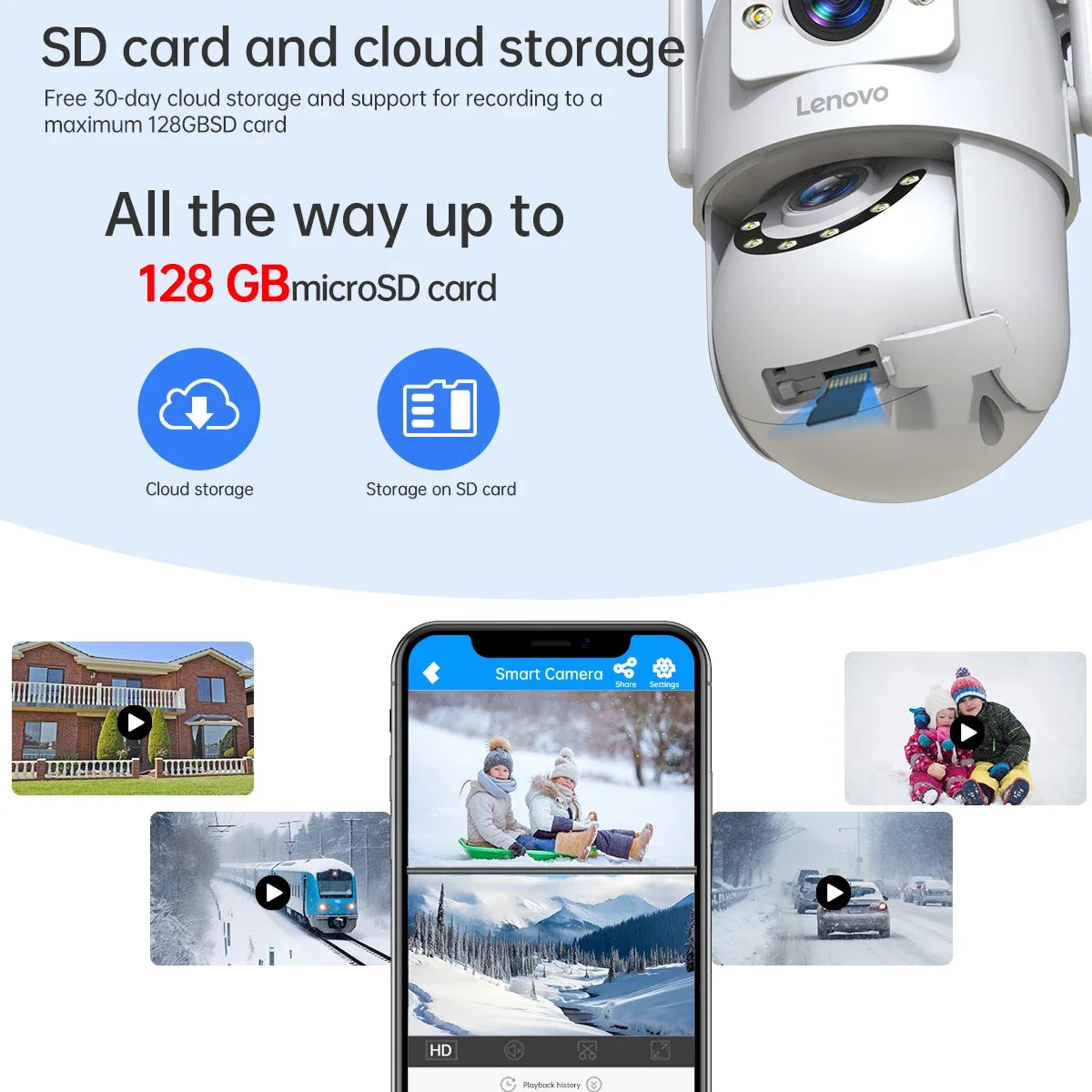 Caméra De Surveillance Extérieure Double Objectif 4K PTZ WiFi