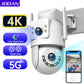 Caméra De Surveillance Extérieure PTZ Double Objectif 4K