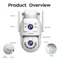Caméra De Surveillance Extérieure WiFi Double Objectif 4K PTZ