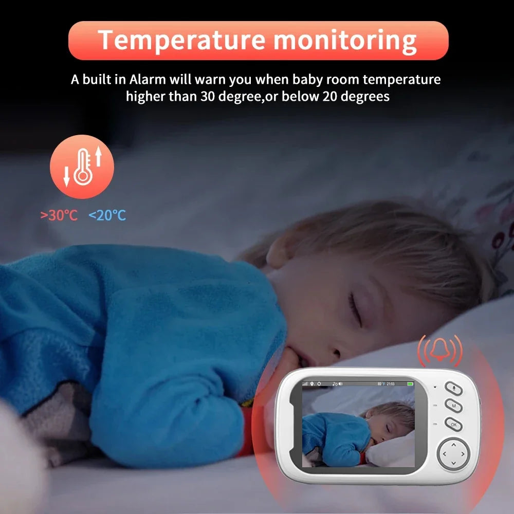 Moniteur Vidéo Bébé Sans Fil 3 5 Pouces